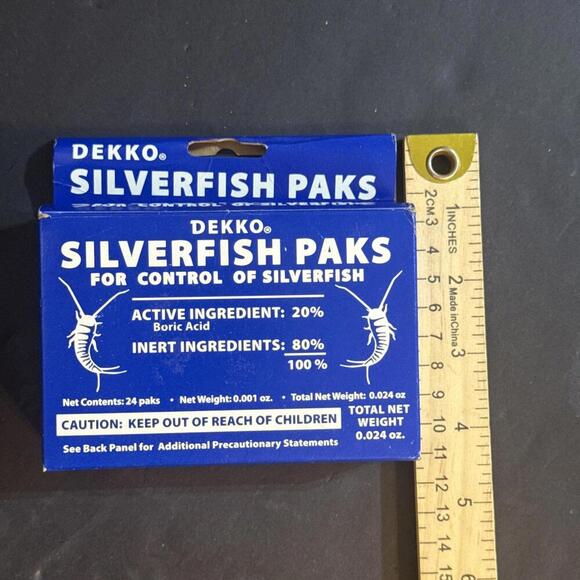 Dekko Silverfish Paks 1 Box (24 individual) Silverfish Control Baits - Picture 12 of 12